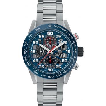 Мужские швейцарские механические наручные часы TAG Heuer CAR2A1K.BA0703 с хронографом 1