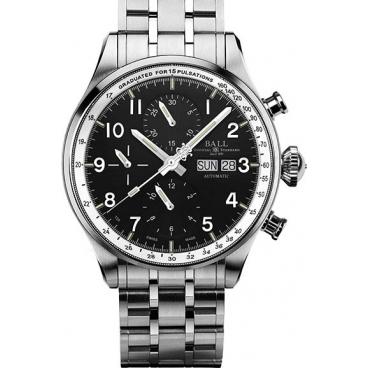 Мужские швейцарские механические наручные часы BALL CM3038C-SJ-BK с хронографом 1