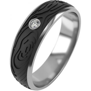 Серебряное обручальное парное кольцо Graf Кольцов D-7-KB-2-1F/S с фианитом 1 Серебряное обручальное парное кольцо Graf Кольцов D-7-KB-2-1F/S с фианитом 1