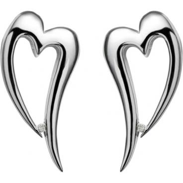 Серебряные серьги Hot Diamonds DE100 с бриллиантами 1 Серебряные серьги Hot Diamonds DE100 с бриллиантами 1