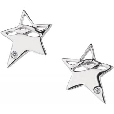 Серебряные серьги-пусеты (гвоздики) Hot Diamonds DE228 с бриллиантами 1 Серебряные серьги-пусеты (гвоздики) Hot Diamonds DE228 с бриллиантами 1