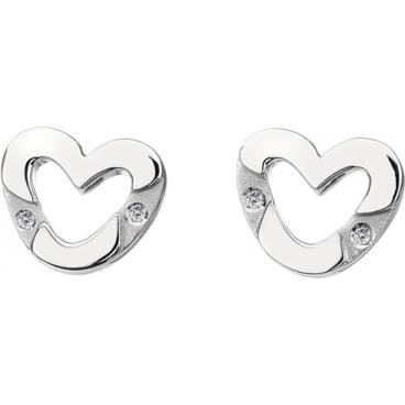 Серебряные серьги-пусеты (гвоздики) Hot Diamonds DE268 с бриллиантами 1 Серебряные серьги-пусеты (гвоздики) Hot Diamonds DE268 с бриллиантами 1