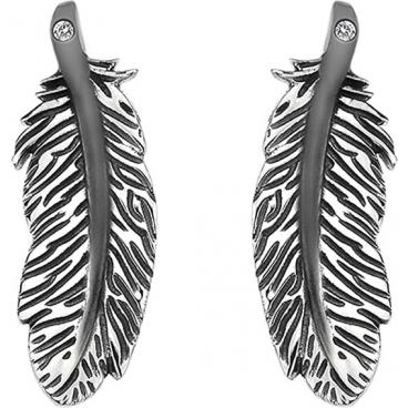 Серебряные длинные серьги Hot Diamonds DE365 с бриллиантами 1 Серебряные длинные серьги Hot Diamonds DE365 с бриллиантами 1