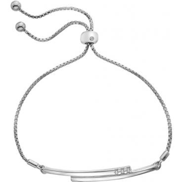 Серебряный браслет цепь Hot Diamonds DL524 с бриллиантом, фианитами 1 Серебряный браслет цепь Hot Diamonds DL524 с бриллиантом, фианитами 1