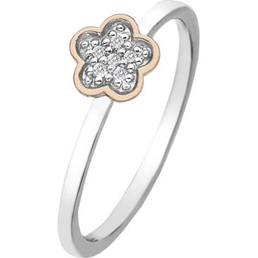 Серебряное кольцо Hot Diamonds DR136 с бриллиантами 1 Серебряное кольцо Hot Diamonds DR136 с бриллиантами 1