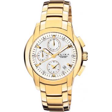 Женские швейцарские наручные часы Elixa E075-L270 с хронографом 1