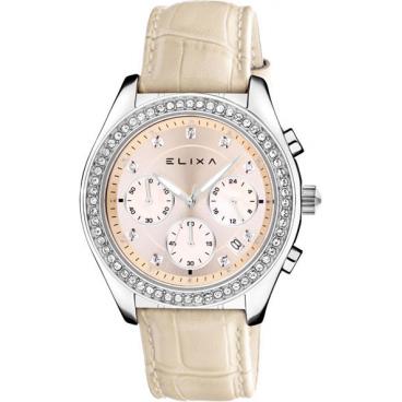 Женские швейцарские наручные часы Elixa E084-L315 с хронографом 1