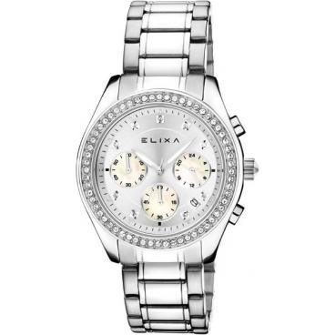 Женские швейцарские наручные часы Elixa E084-L317 с хронографом 1