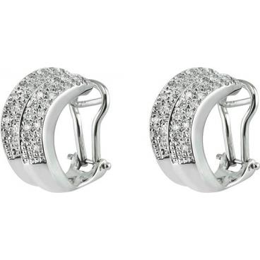 Серьги из белого золота Korloff E50122/0204M с бриллиантами 1 Серьги из белого золота Korloff E50122/0204M с бриллиантами 1