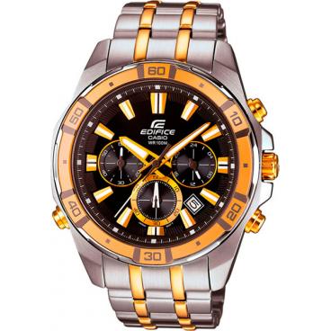 Мужские японские наручные часы Casio Edifice EFR-534SG-1A с хронографом 1