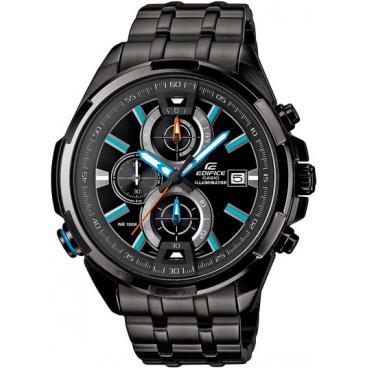 Мужские японские наручные часы Casio Edifice EFR-536BK-1A2 с хронографом 1