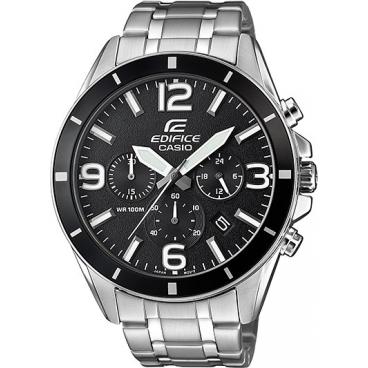 Мужские японские наручные часы Casio Edifice EFR-553D-1B с хронографом 1