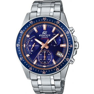 Мужские японские наручные часы Casio Edifice EFV-540D-2A с хронографом 1