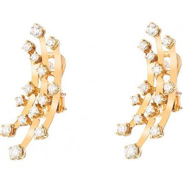 Золотые серьги Korloff EKKB60D/3658L с бриллиантами 1 Золотые серьги Korloff EKKB60D/3658L с бриллиантами 1