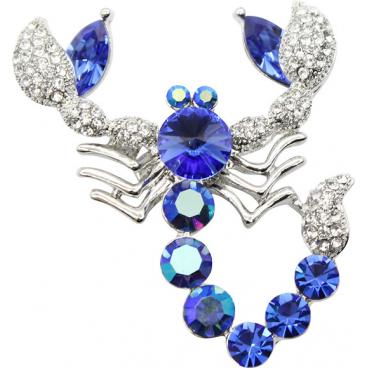 Брошь Fiore Luna FAN-06284.5-S/BL 1 Брошь Fiore Luna FAN-06284.5-S/BL 1