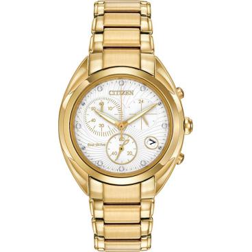 Женские японские наручные часы Citizen FB1392-58A с хронографом 1