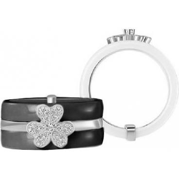 Керамическое кольцо Национальное Достояние FRSR1445P-nd с цирконами 1 Керамическое кольцо Национальное Достояние FRSR1445P-nd с цирконами 1