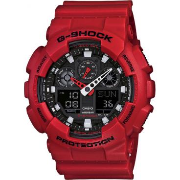 Мужские японские наручные часы Casio G-SHOCK GA-100B-4A с хронографом 1