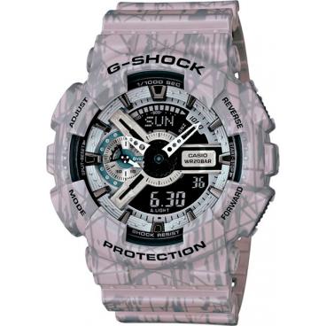 Мужские японские наручные часы Casio G-SHOCK GA-110SL-8A с хронографом 1