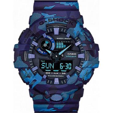 Мужские японские наручные часы Casio G-SHOCK GA-700CM-2A с хронографом 1