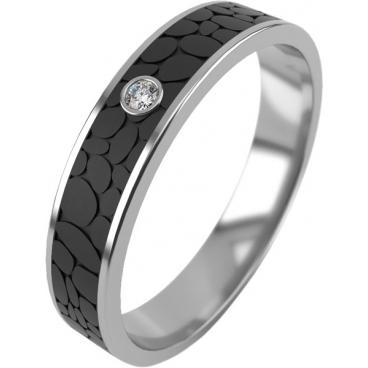 Мужское серебряное обручальное кольцо Graf Кольцов GKLZ-43M-1F/S с фианитом 1 Мужское серебряное обручальное кольцо Graf Кольцов GKLZ-43M-1F/S с фианитом 1