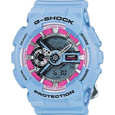 Женские японские наручные часы Casio G-SHOCK GMA-S110F-2A с хронографом 1