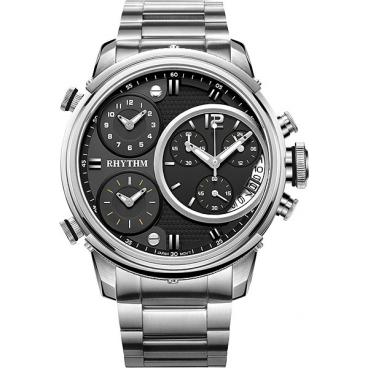 Мужские японские наручные часы Rhythm I1502S02 с хронографом 1