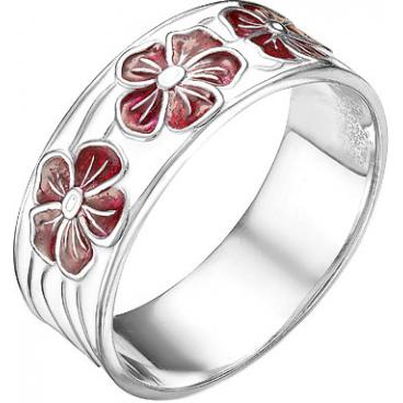 Серебряное кольцо Серебро России K-3134R-48276 с эмалью 1 Серебряное кольцо Серебро России K-3134R-48276 с эмалью 1