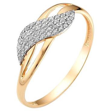 Золотое кольцо Ювелирные Традиции K132-2544 с фианитами 1 Золотое кольцо Ювелирные Традиции K132-2544 с фианитами 1