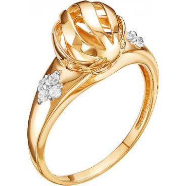 Золотое кольцо Ювелирные Традиции K132-4146 с фианитами 1 Золотое кольцо Ювелирные Традиции K132-4146 с фианитами 1