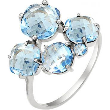 Серебряное кольцо Ювелирные Традиции K620-1778T с топазами 1 Серебряное кольцо Ювелирные Традиции K620-1778T с топазами 1
