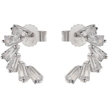 Серебряные серьги Sandara KKE077 с фианитами 1 Серебряные серьги Sandara KKE077 с фианитами 1