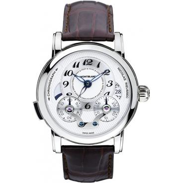 Мужские швейцарские механические наручные часы Montblanc MB106487 с хронографом 1