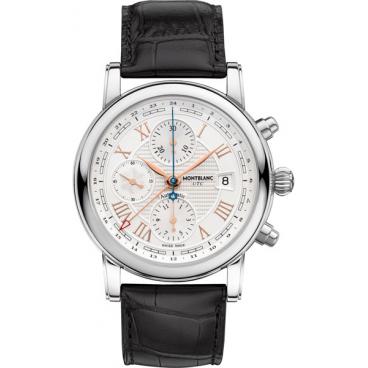 Мужские швейцарские механические наручные часы Montblanc MB113880 с хронографом 1