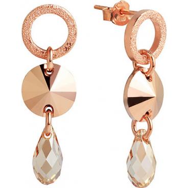 Серебряные длинные серьги Monella MOE229 с кристаллами Swarovski 1 Серебряные длинные серьги Monella MOE229 с кристаллами Swarovski 1