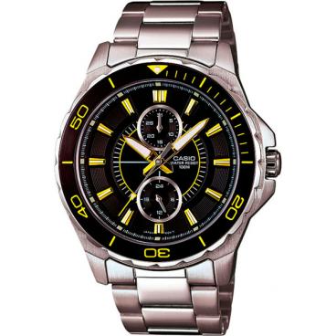 Мужские японские наручные часы Casio MTD-1077D-1A2 1