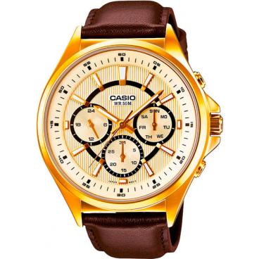 Мужские японские наручные часы Casio MTP-E303GL-9A 1