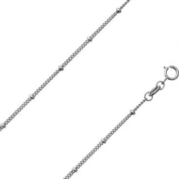 Серебряная цепочка на шею Национальное Достояние NC-22-084A-3-0-40 с плетением перлина 1 Серебряная цепочка на шею Национальное Достояние NC-22-084A-3-0-40 с плетением перлина 1