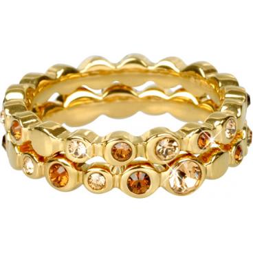 Стальное наборное кольцо DKNY NJ1693040 с кристаллами 1 Стальное наборное кольцо DKNY NJ1693040 с кристаллами 1