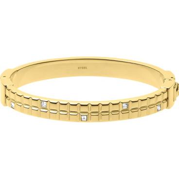 Стальной жесткий браслет DKNY NJ2108710 с кристаллами 1 Стальной жесткий браслет DKNY NJ2108710 с кристаллами 1