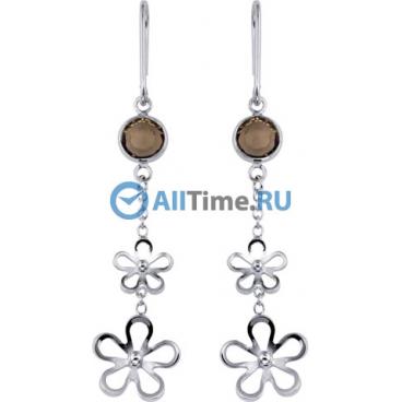 Серебряные длинные серьги Nina Ricci NR-70123731121000 с ювелирным стеклом 1 Серебряные длинные серьги Nina Ricci NR-70123731121000 с ювелирным стеклом 1