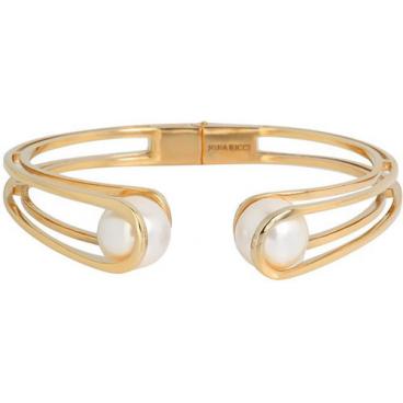 Стальной жесткий браслет Nina Ricci NR-70246670108060 с жемчугом 1 Стальной жесткий браслет Nina Ricci NR-70246670108060 с жемчугом 1