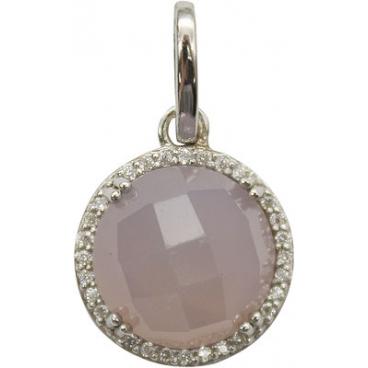 Серебряный кулон подвеска Митра Ювелир P-1137-PO c агатом, фианитом 1