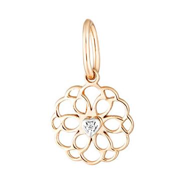 Золотой кулон Ювелирные Традиции P132-4505-L10 c фианитом 1 Золотой кулон Ювелирные Традиции P132-4505-L10 c фианитом 1