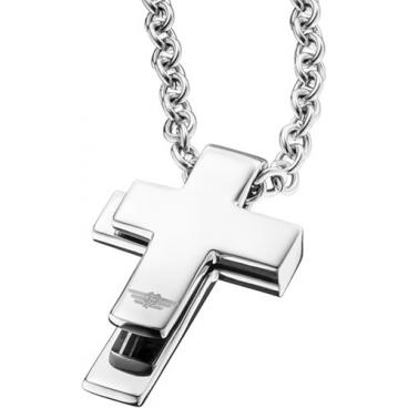 Мужской стальной декоративный крестик Police PJ.26065PSS/01 1 Мужской стальной декоративный крестик Police PJ.26065PSS/01 1