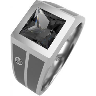 Мужской серебряный перстень Graf Кольцов PN-k3/s с фианитами 1 Мужской серебряный перстень Graf Кольцов PN-k3/s с фианитами 1