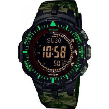 Мужские японские наручные часы Casio Pro Trek PRG-300CM-3E с хронографом 1