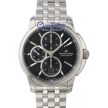 Мужские швейцарские механические наручные часы Maurice Lacroix PT6188-SS002-330-1 с хронографом 1 Мужские швейцарские механические наручные часы Maurice Lacroix PT6188-SS002-330-1 с хронографом 1