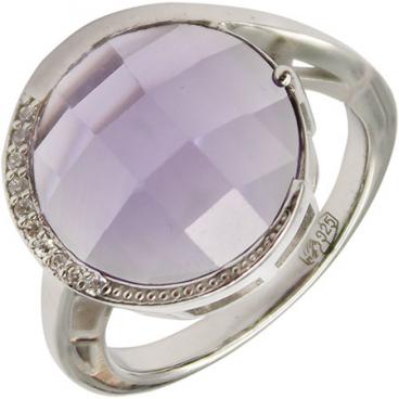 Серебряный перстень Митра Ювелир R-1040-IAL с искусственным александритом, фианитами 1 Серебряный перстень Митра Ювелир R-1040-IAL с искусственным александритом, фианитами 1