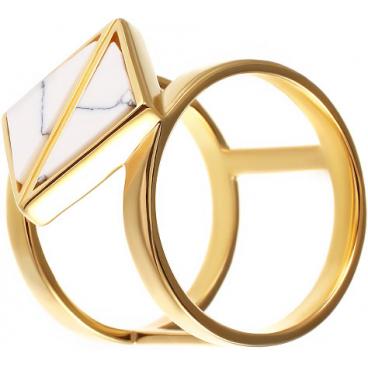 Серебряное кольцо Element47 by JV R6284-2 с говлитом 1 Серебряное кольцо Element47 by JV R6284-2 с говлитом 1